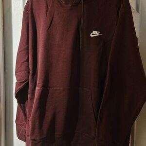 Nike Men's Burgundy Hoodie
